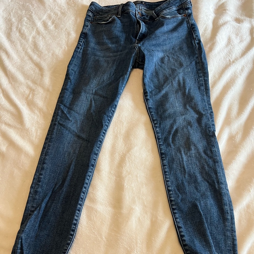 Abercrombie distressed skinny jeans